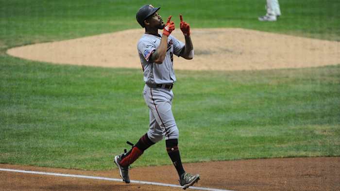 Byron Buxton homers against the Brewers.